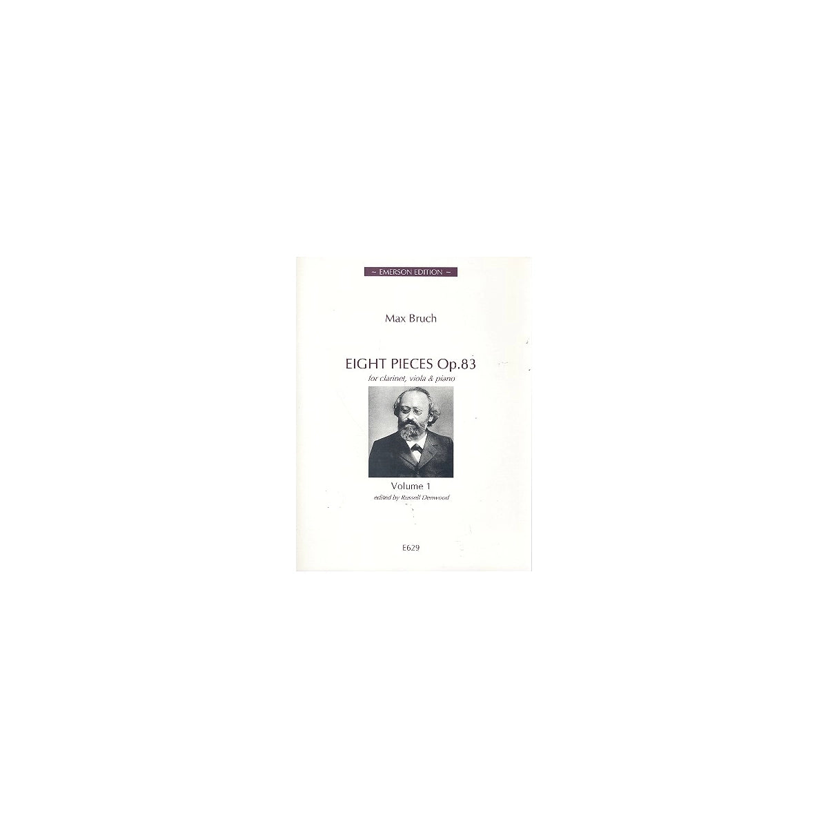 Bruch, 8 pieces op.83 - Klar.,Va,Klav. View 1