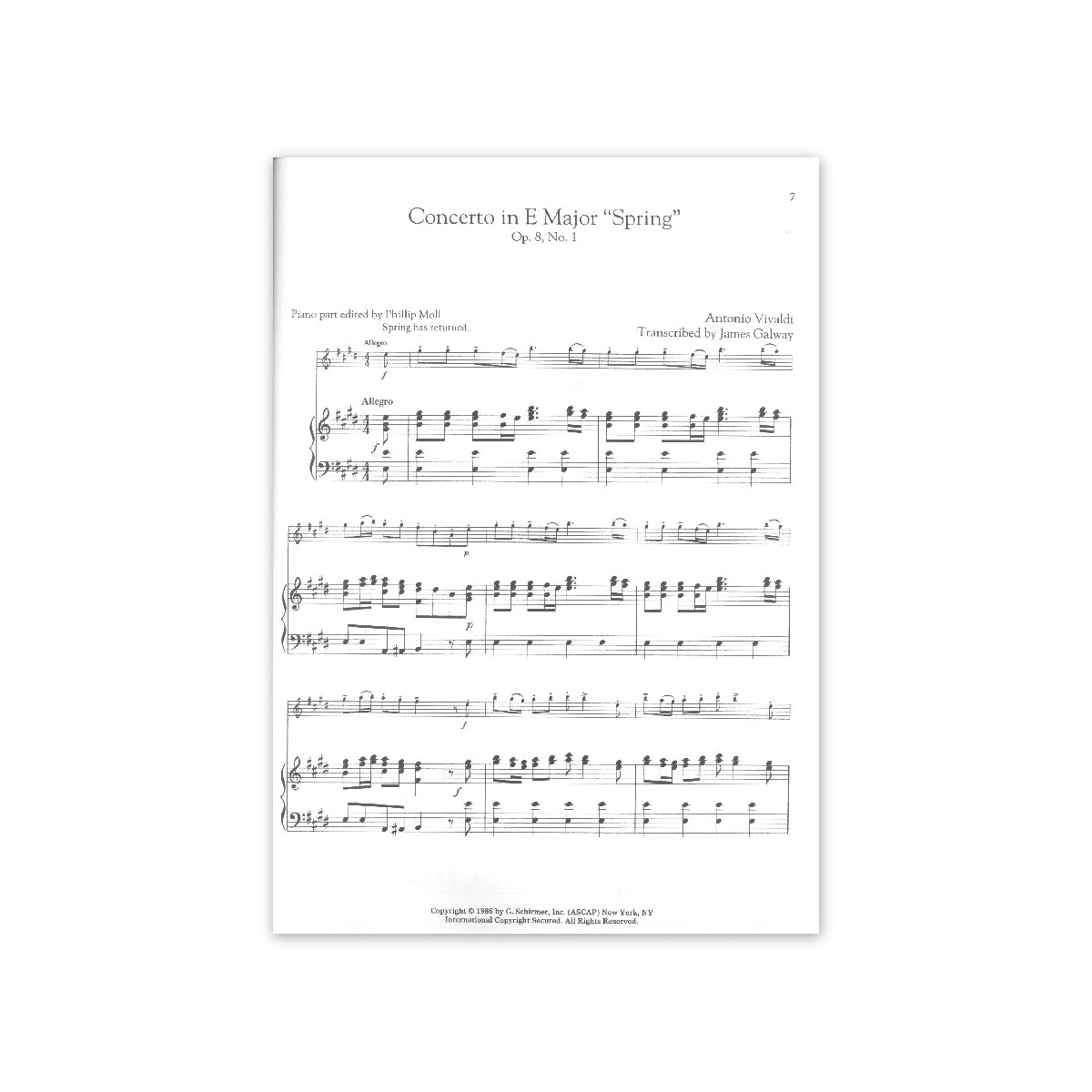 Vivaldi, The four seasons (Galway)