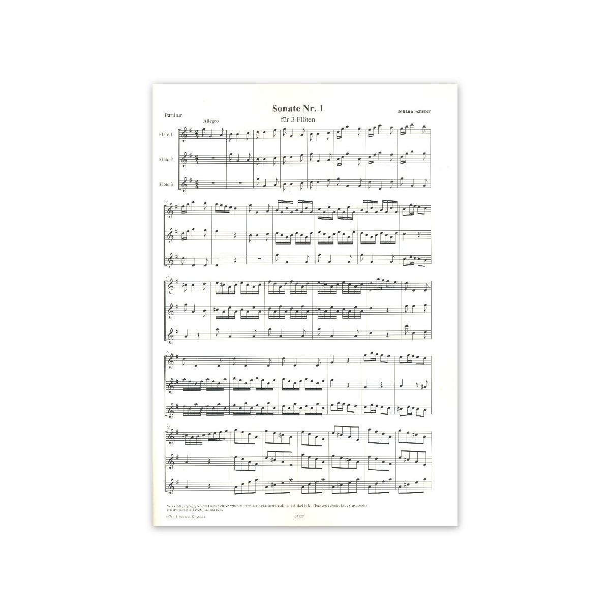 Scherer, Sonate Nr.1 G-Dur