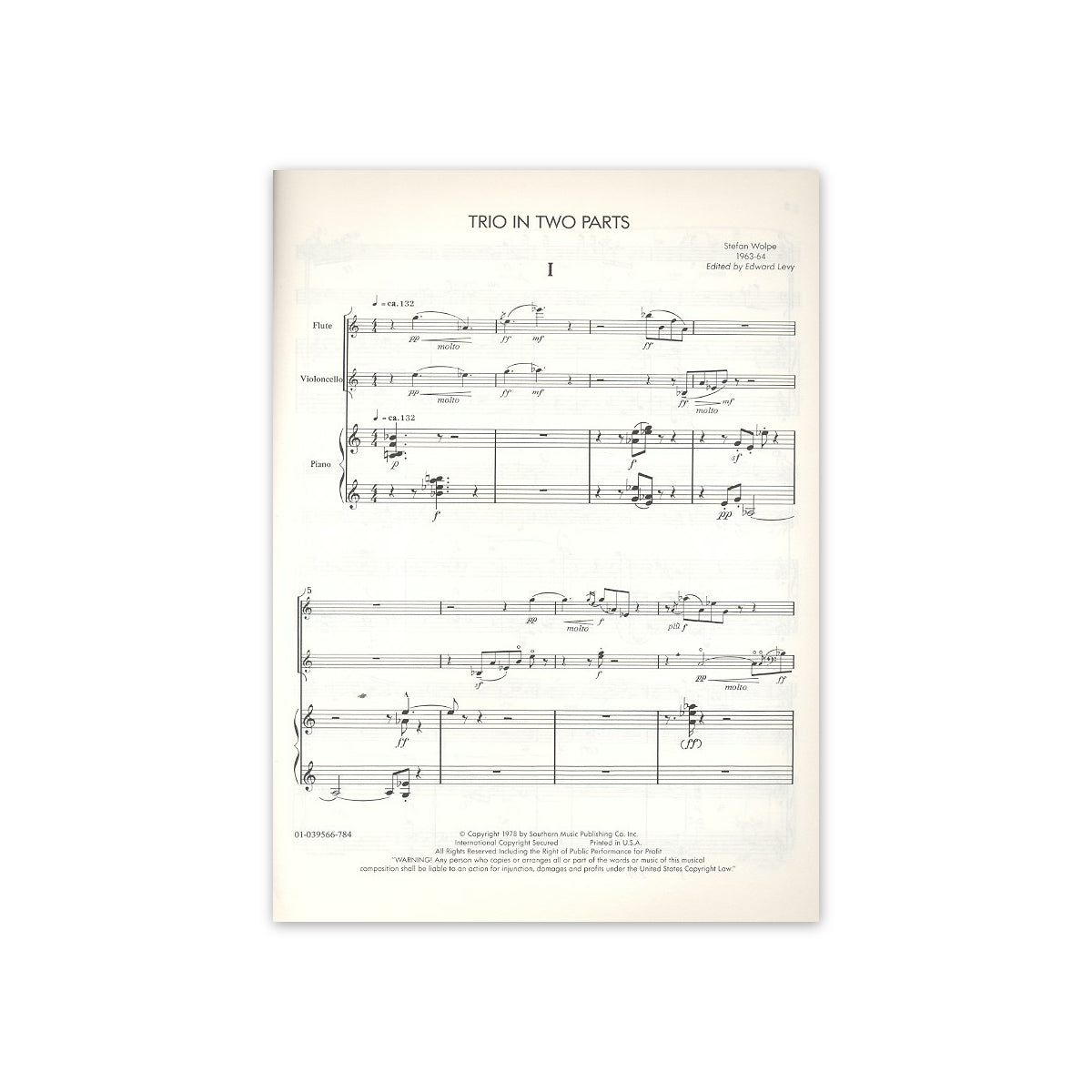 Wolpe, Trio in two parts View 2