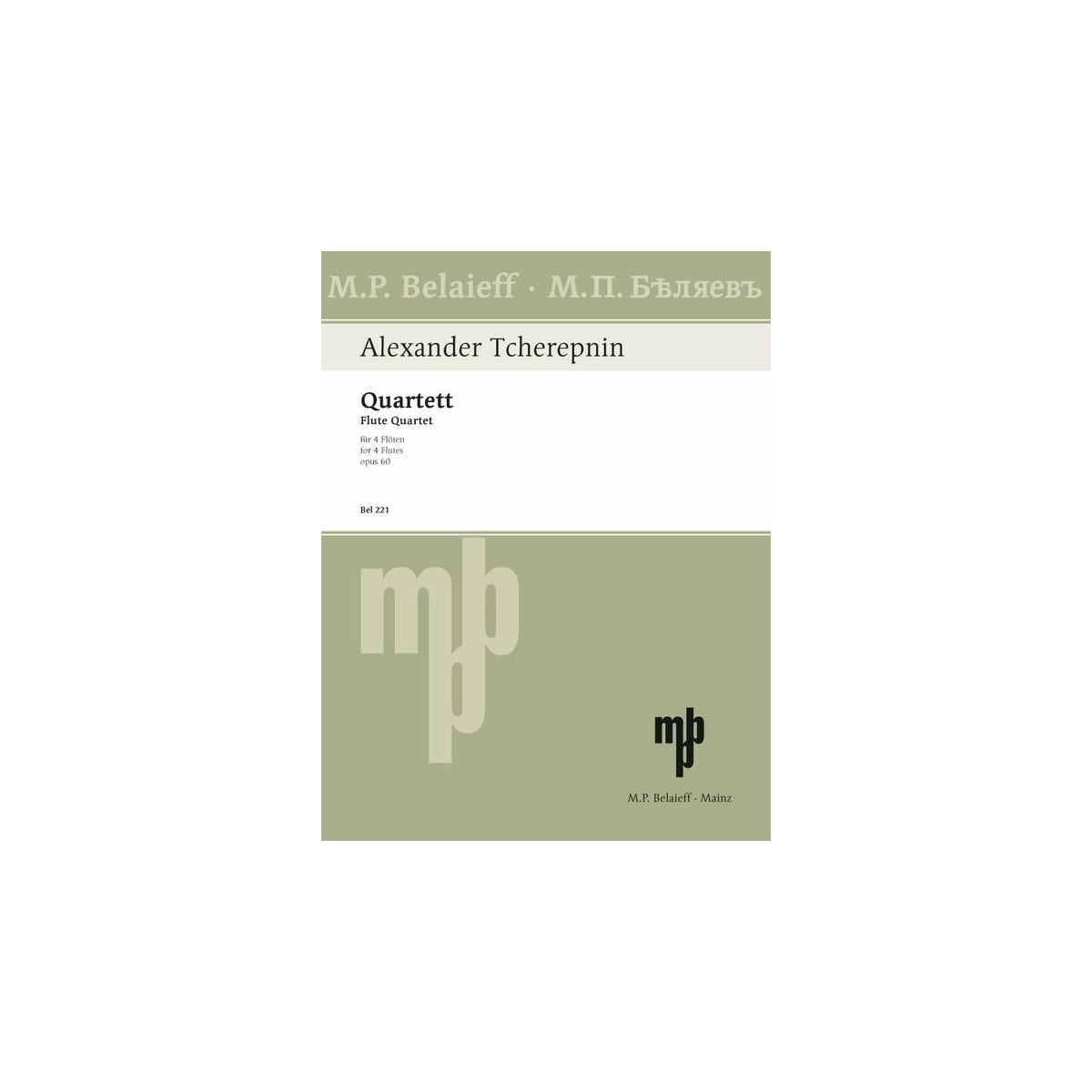 Tcherepnin, Quartett op.60 View 1