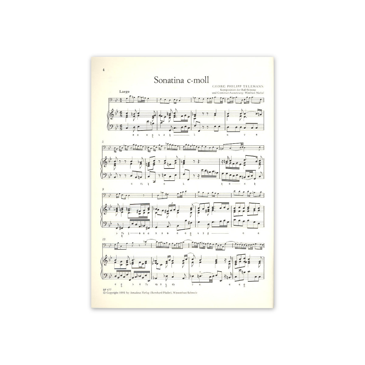 Telemann, 2 Sonatinen View 1