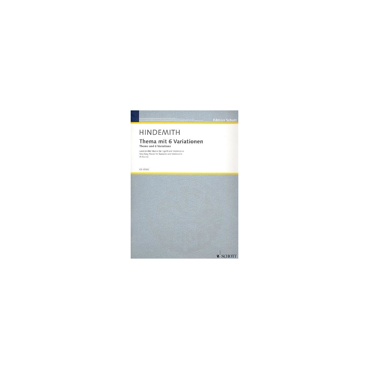Hindemith, Thema mit 6 Variationen View 2