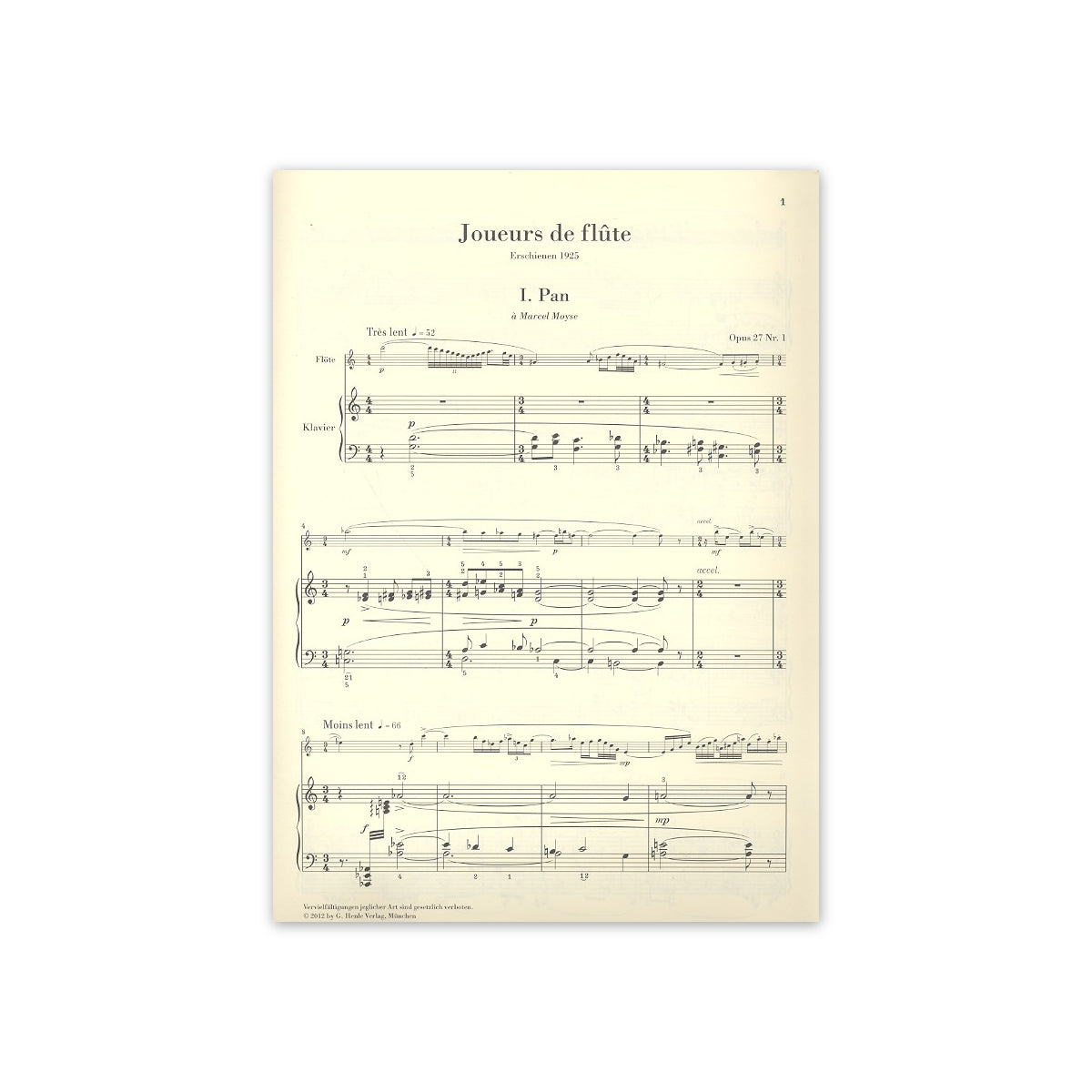 Roussel, Joueurs de flute op.27