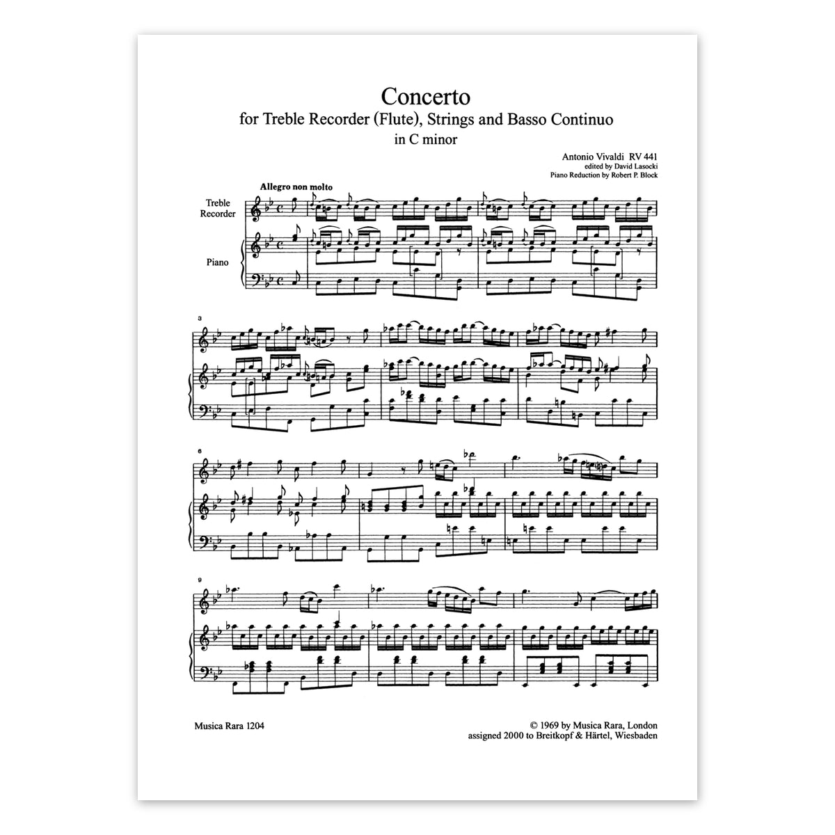 Vivaldi, Konzert c-Moll View 2