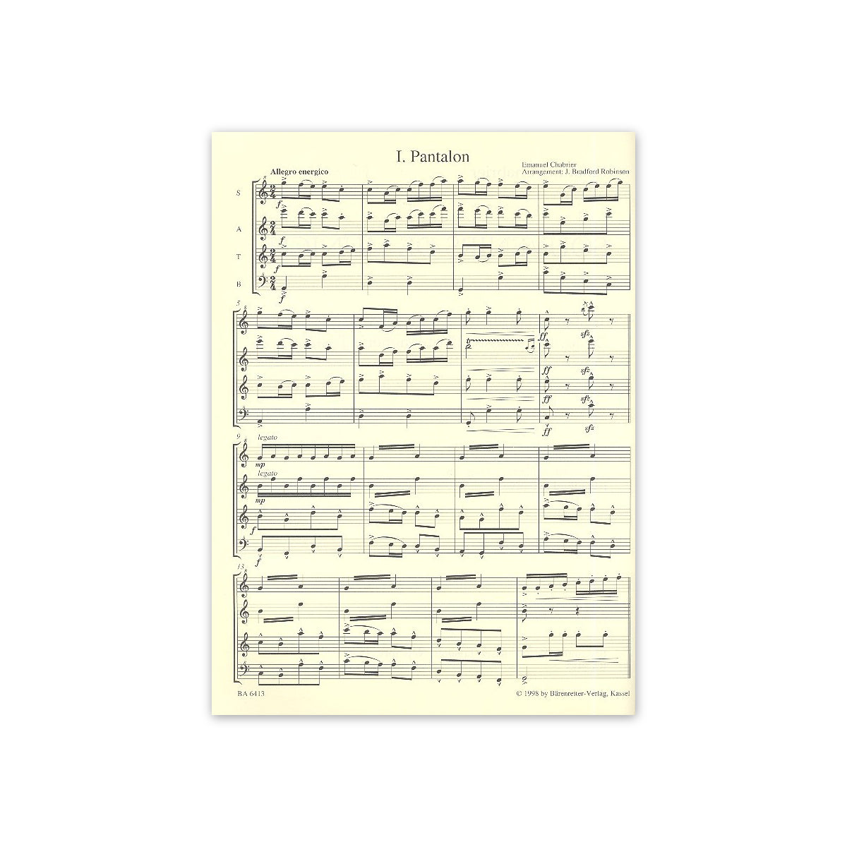 Chabrier/Wagner, Tristan Quadrilles