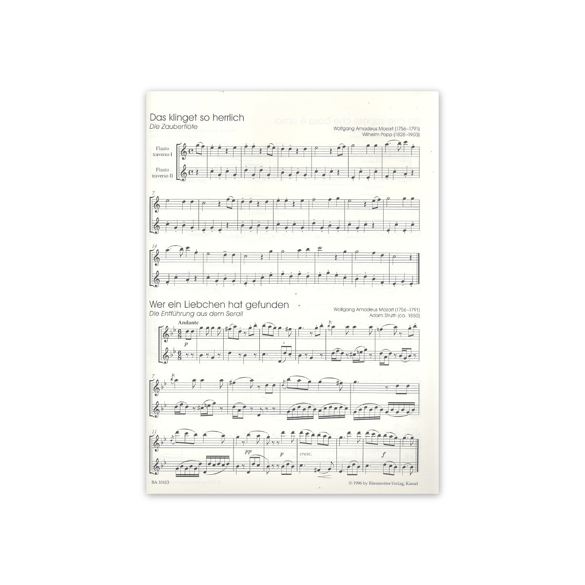 Classic Hits for 2 flutes
