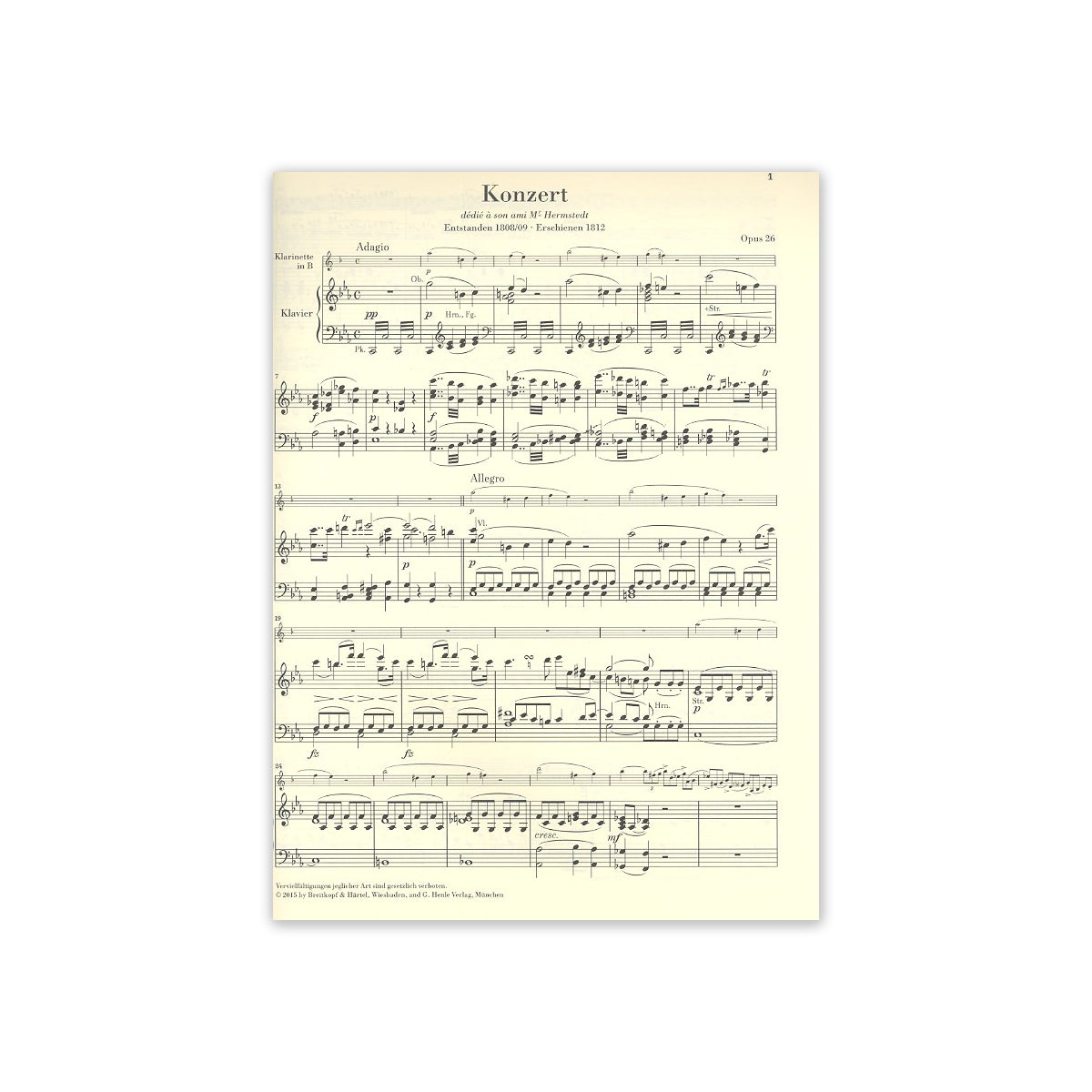 Spohr, Konzert Nr.1 c-Moll-30466