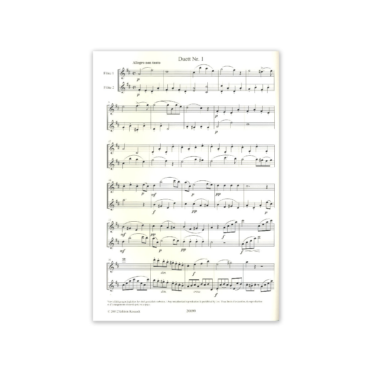 Walckiers, 12 kleine Duette op.55 Bd.1 View 1