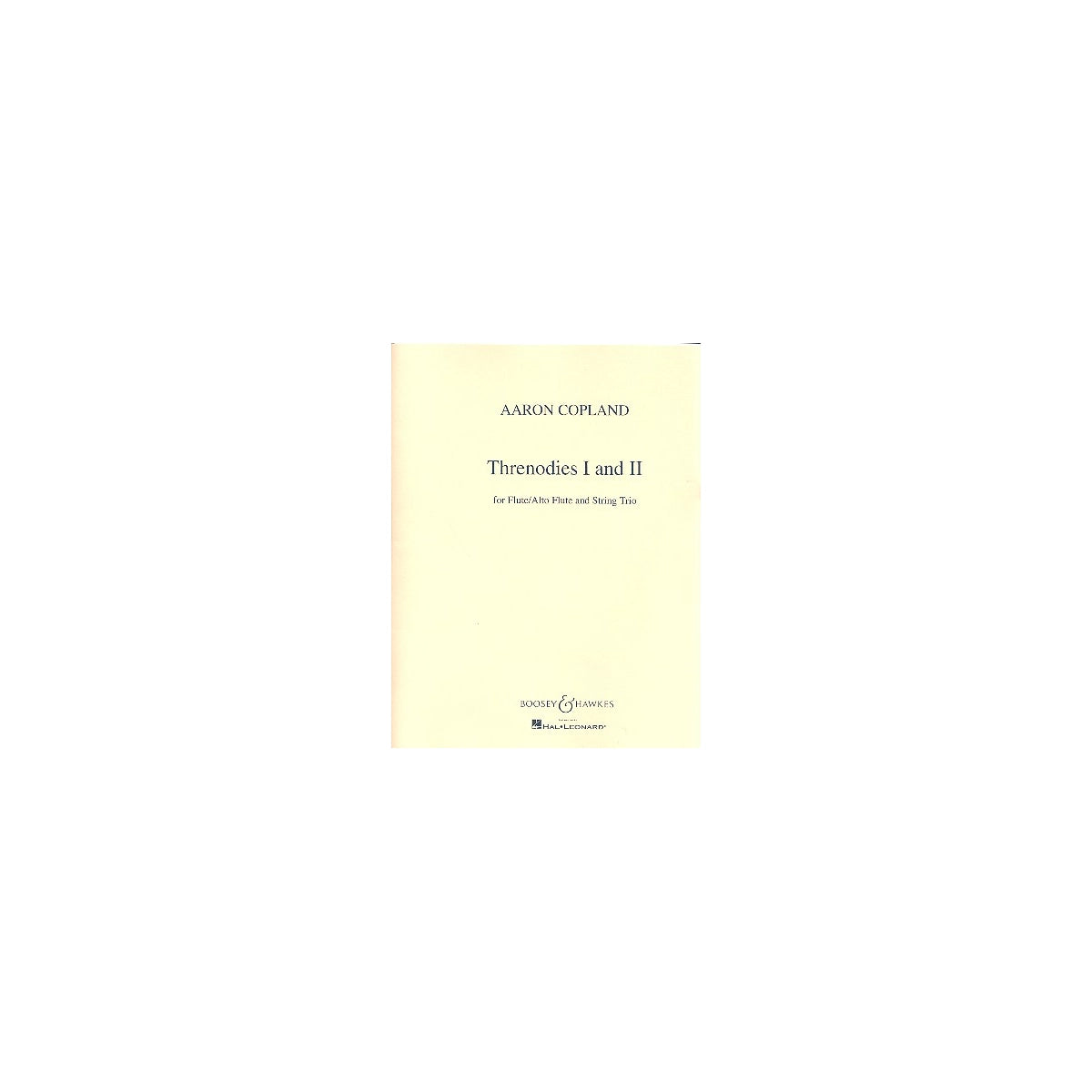 Copland, Threnodies 1 und 2 View 1