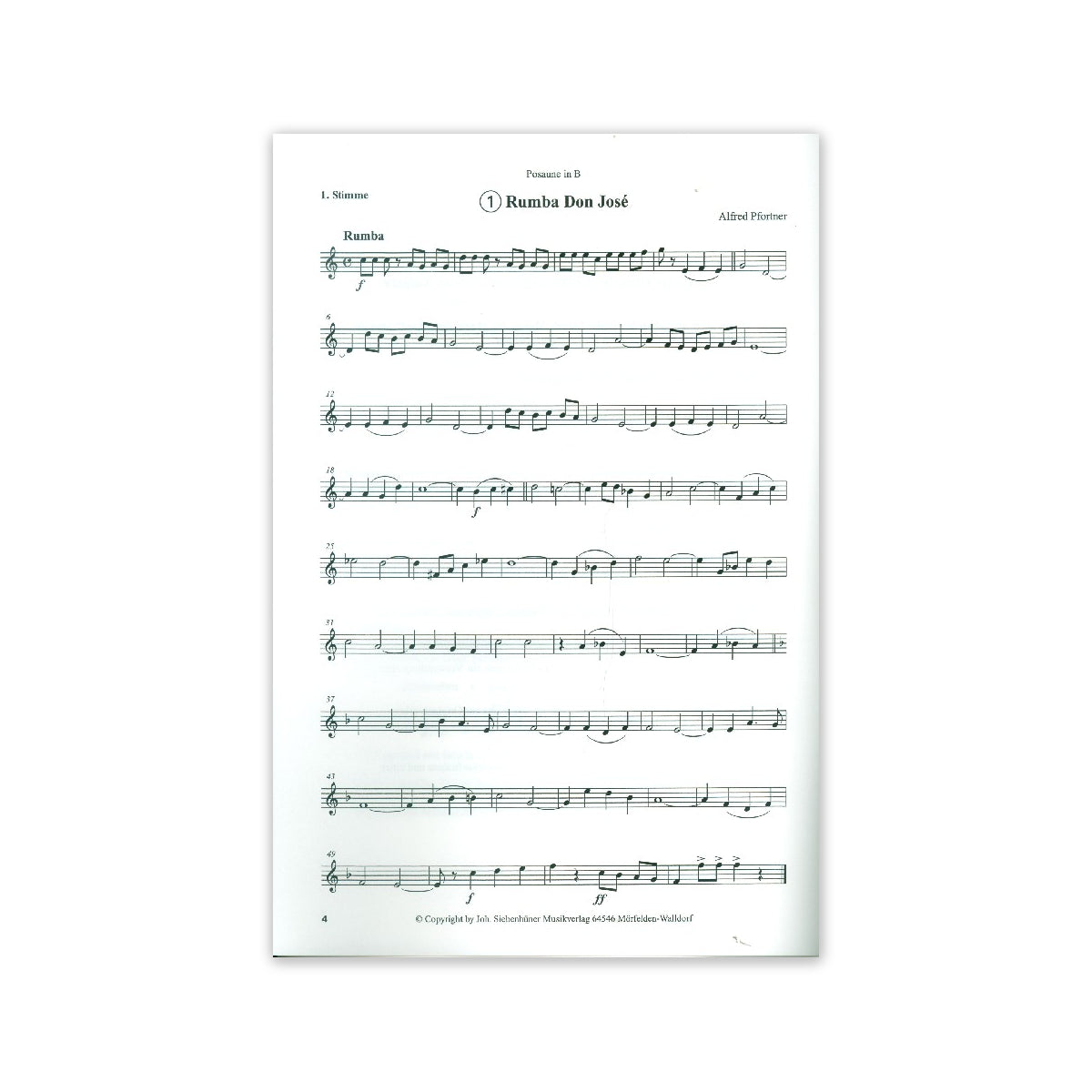 Beschwingte Rhythmen - Posaune