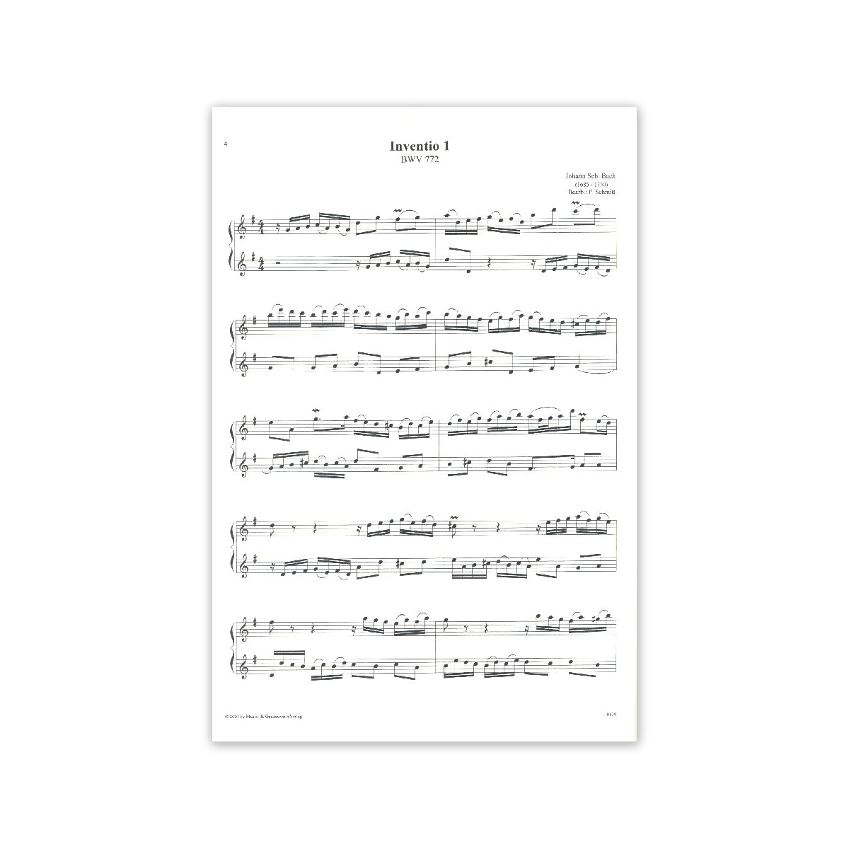 Bach, Sämtliche zweistimmige Inventionen View 1