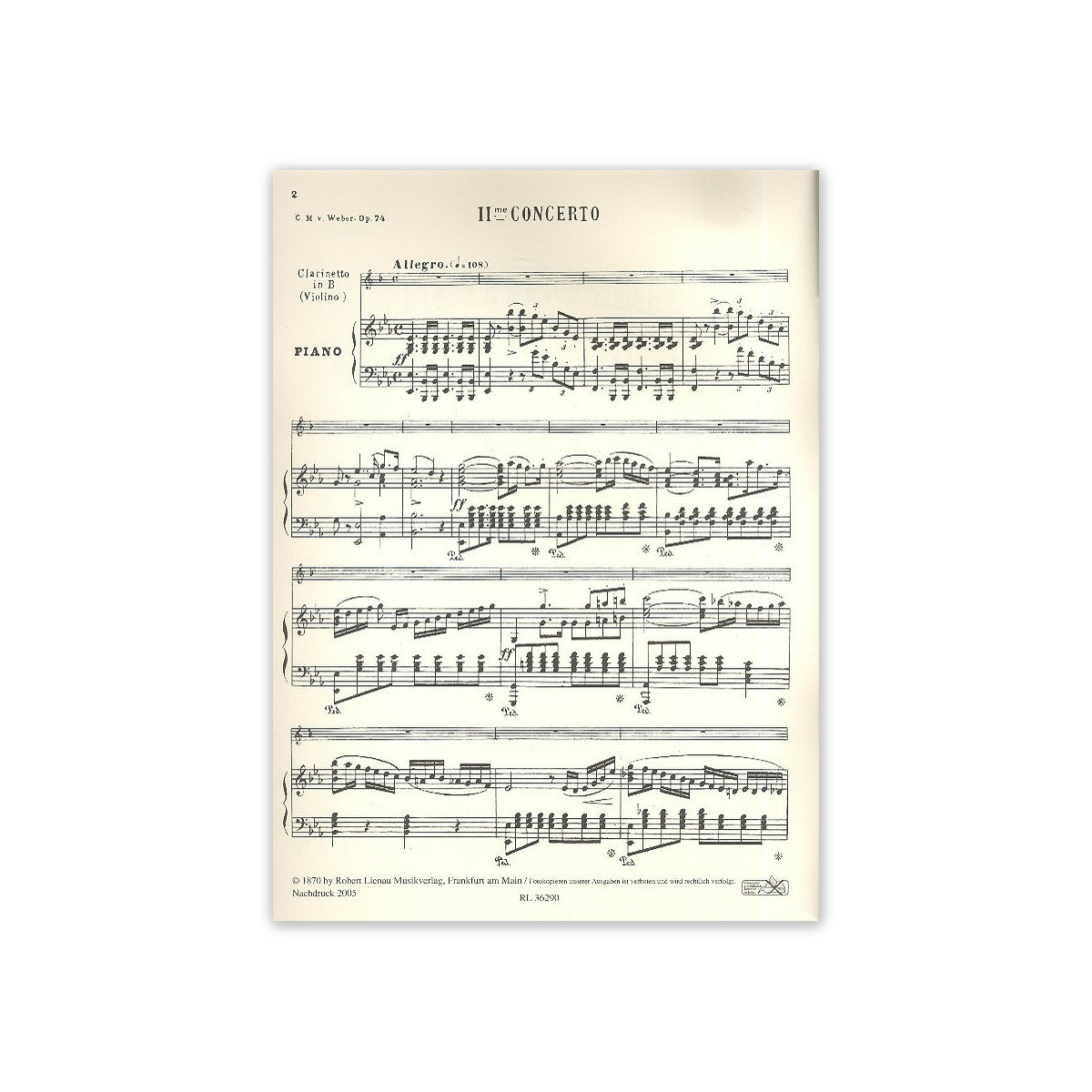 Weber, Konzert Nr.1 f-Moll-30787 View 1