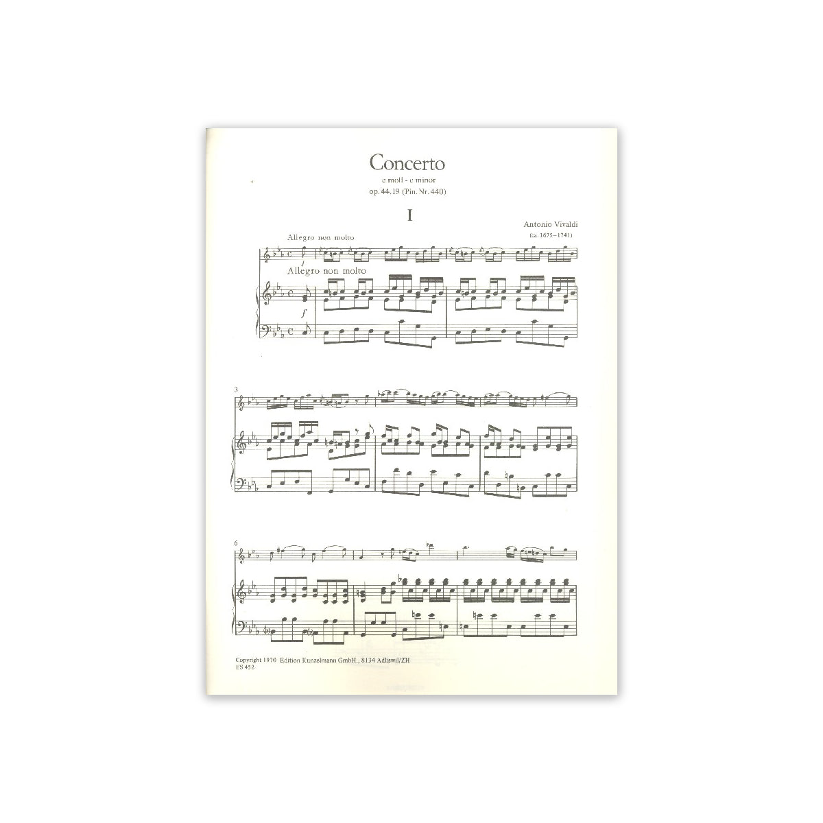 Vivaldi, Konzert c-Moll PV440