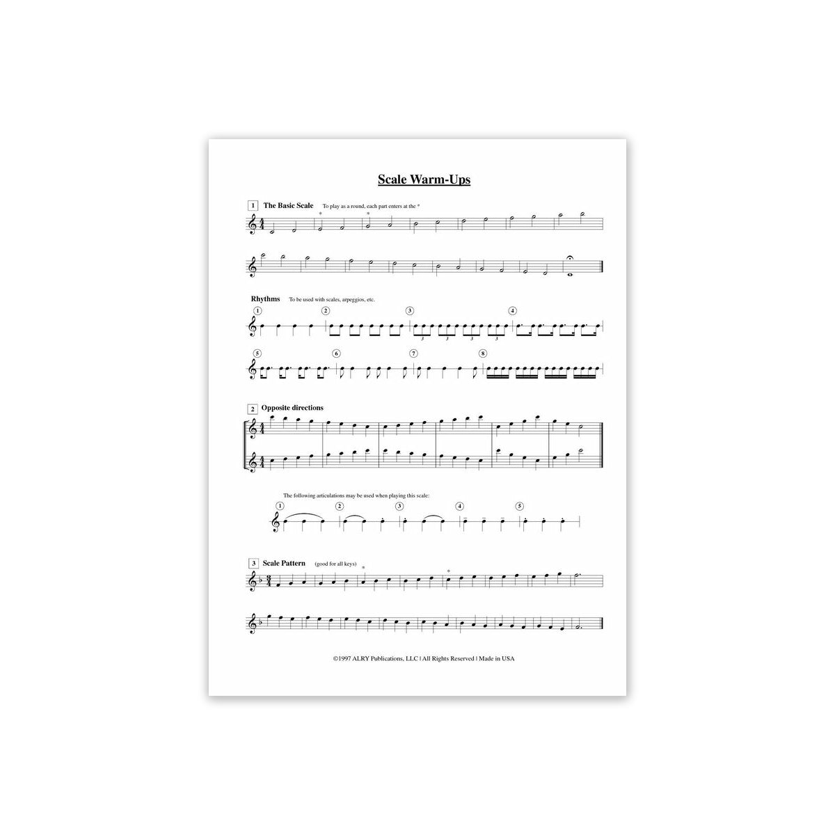 Rice Young, The flute choir warm up book View 1