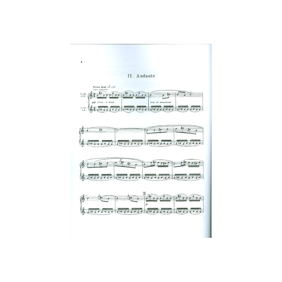 Poulenc, Sonata for two clarinets View 1