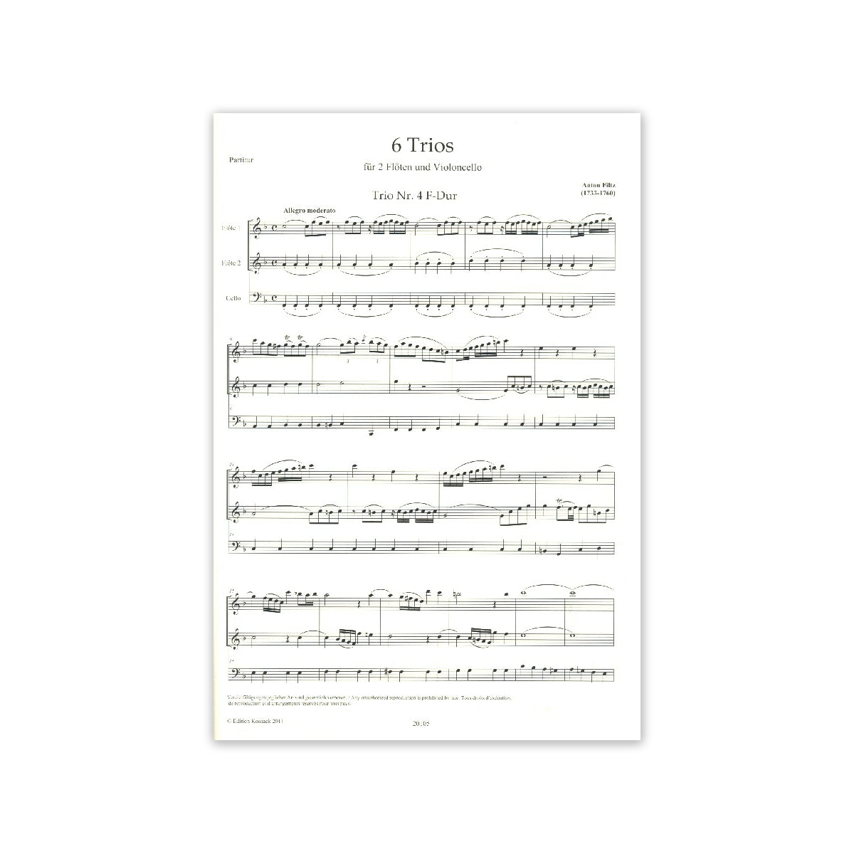 Filtz, 6 Trios Bd.2 View 1