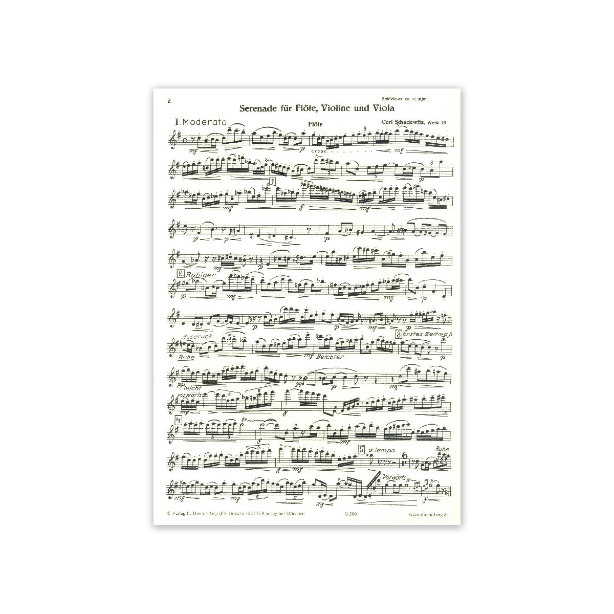 Schadewitz, Serenade op.49