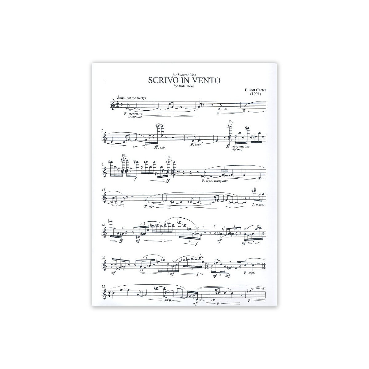 Carter, Scrivo in vento View 1