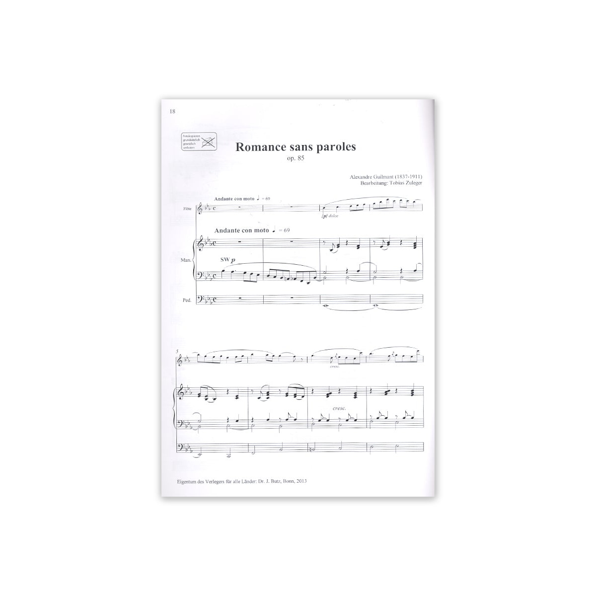 Romantische Musik für Flöte & Orgel Bd.2 View 1