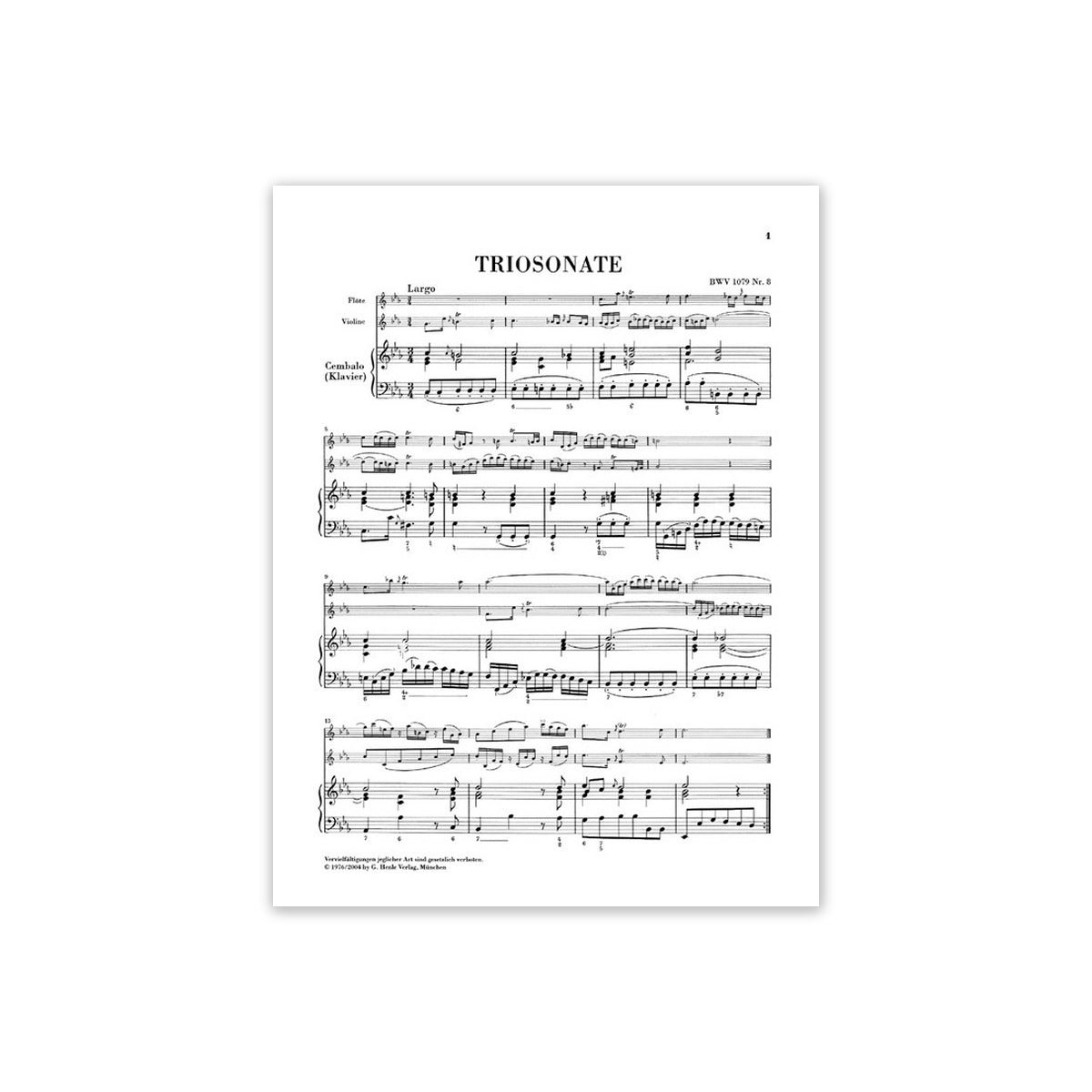 Bach, Triosonate & Canon Perpetuus-Fl.,Vl.,Bc