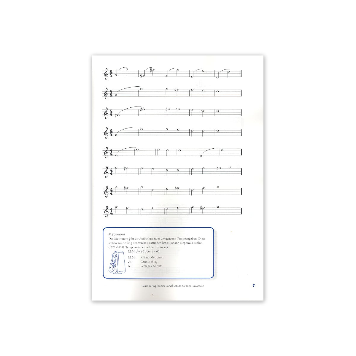 Junior Band 2 - Schule für Tenorsax View 1