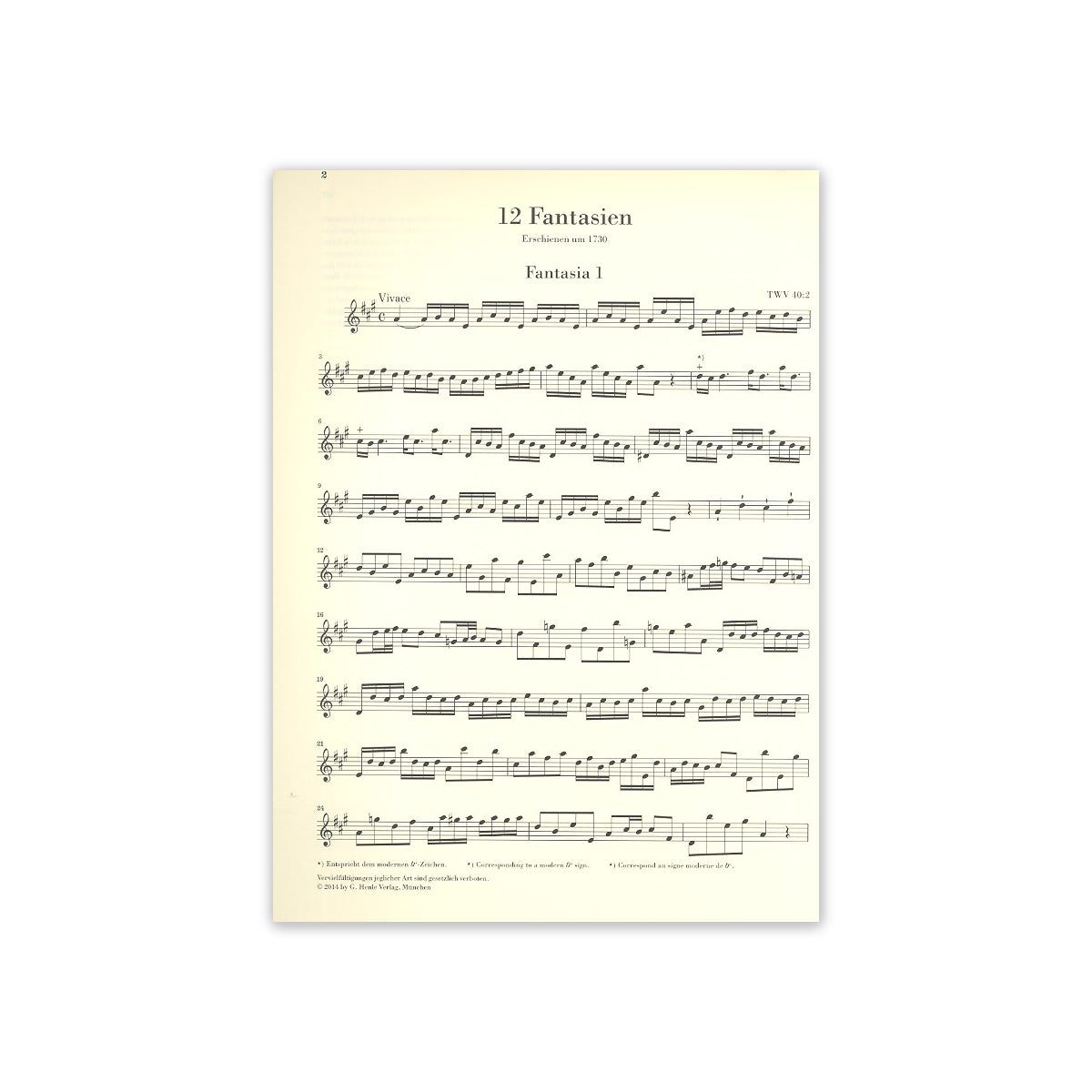 Telemann, 12 Fantasien-32292