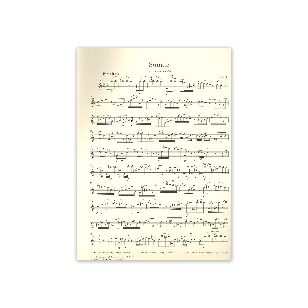 Bach C.Ph.E., Sonata a-Moll-32293 View 1