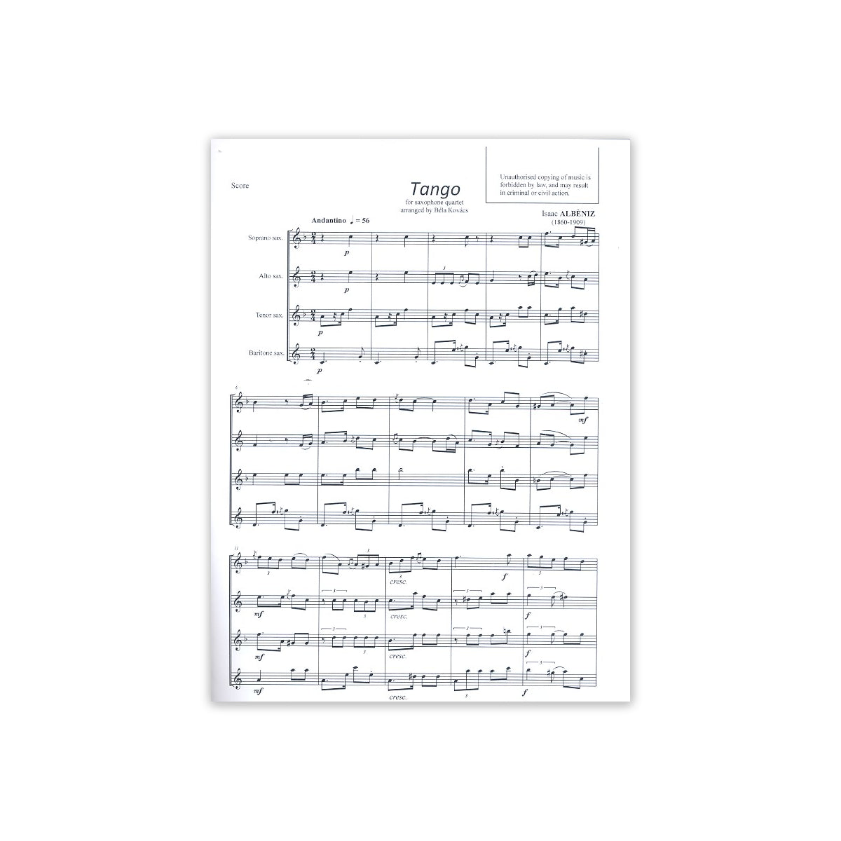Albeniz, Tango-32901