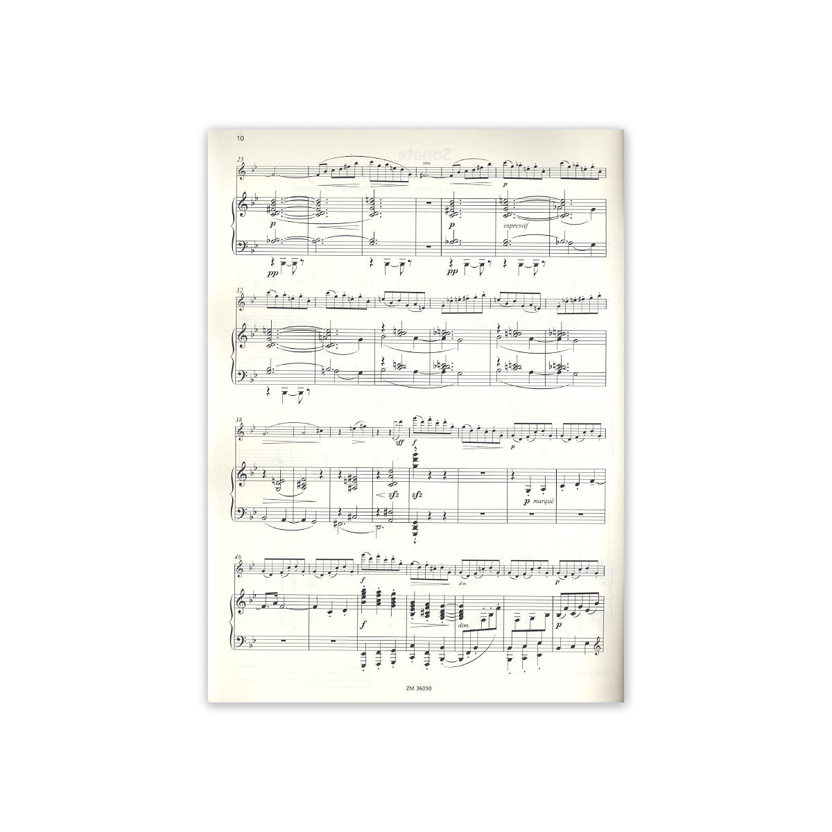 Debussy, Sonate