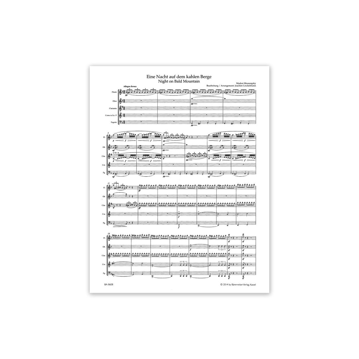 Mussorgsky, Eine Nacht auf dem kahlen Berge