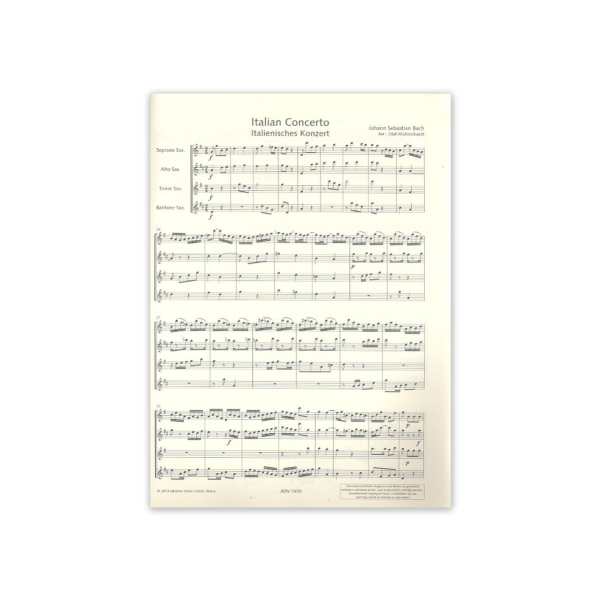 Bach, italienisches Konzert-33483 View 1