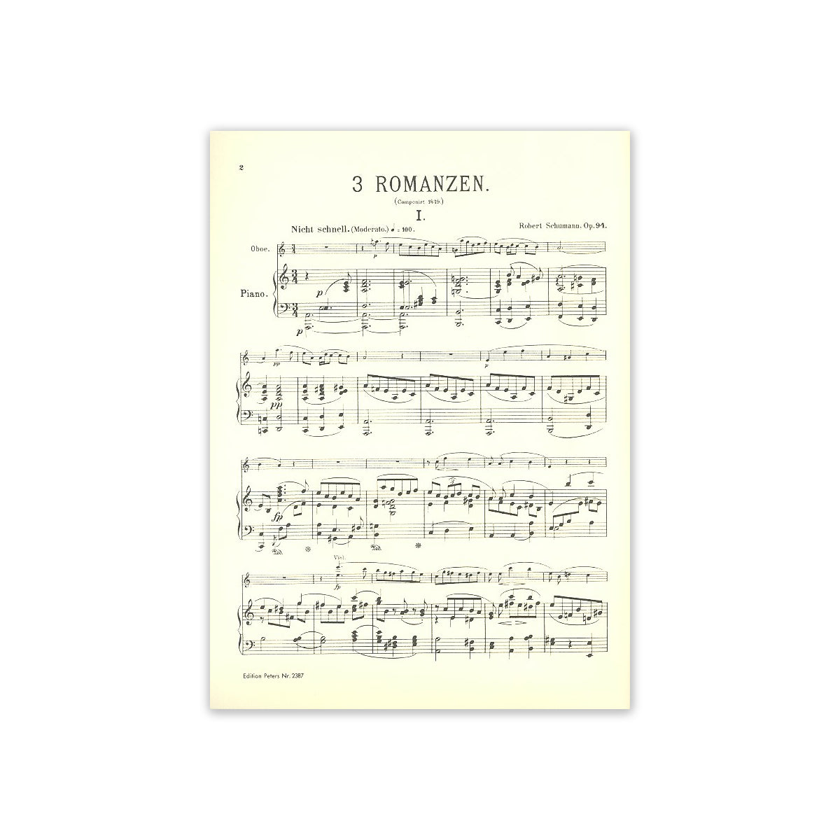 Schumann, Drei Romanzen op.94-33847 View 1