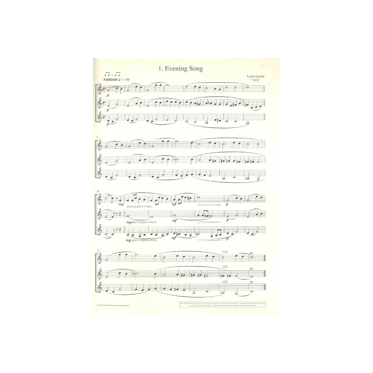 Searle, Clarinet fun