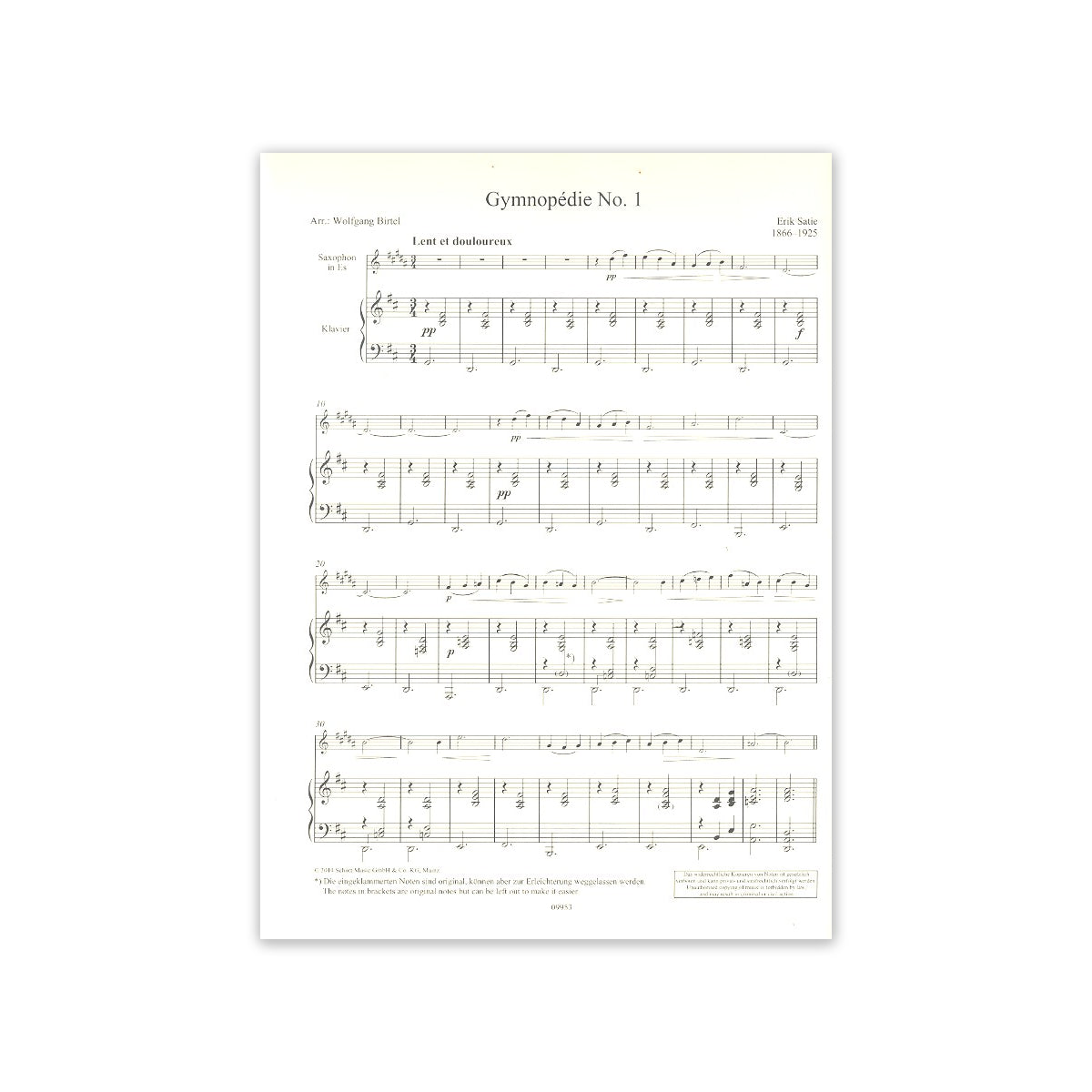 Satie, Gymnopédie Nr.1