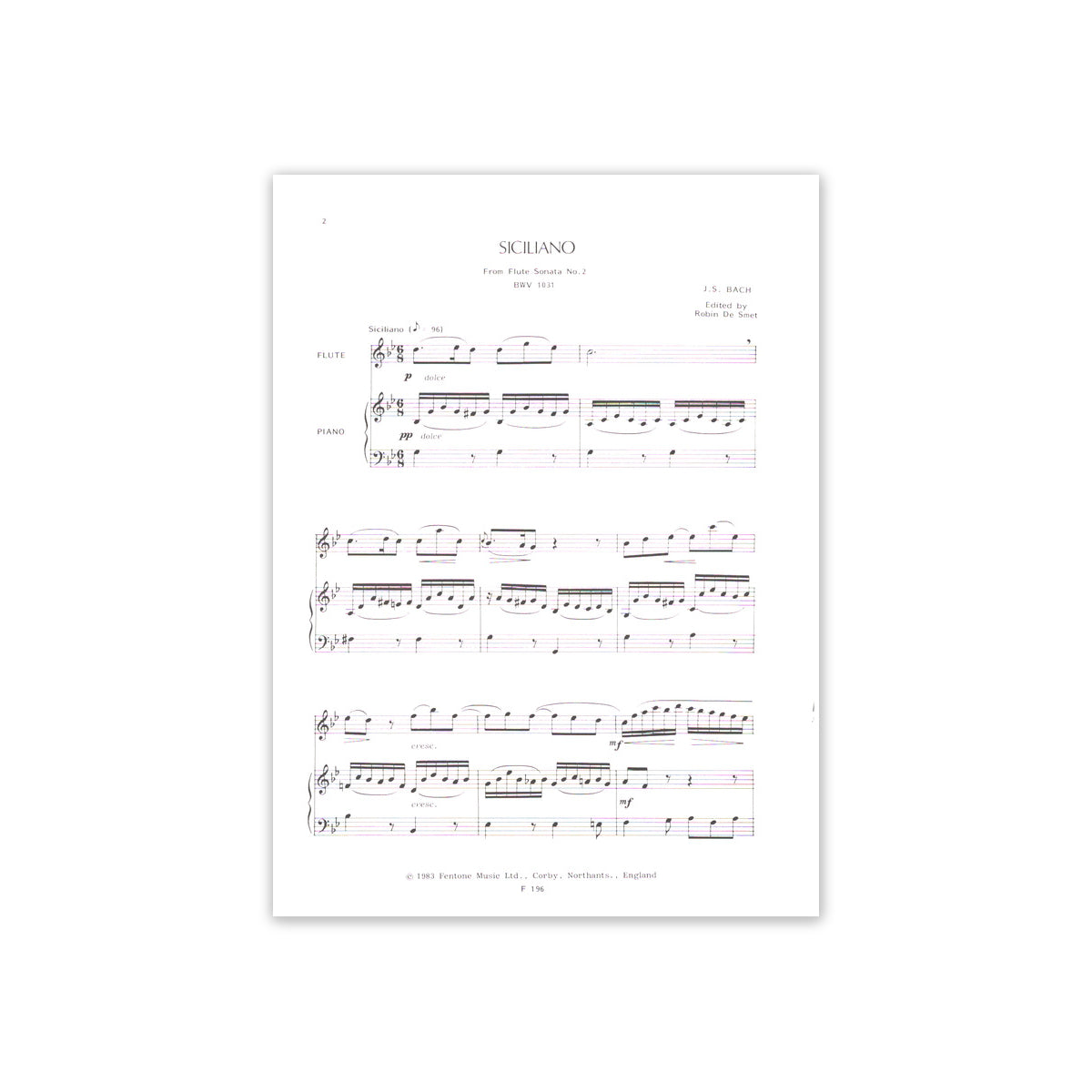 Bach, Siciliano