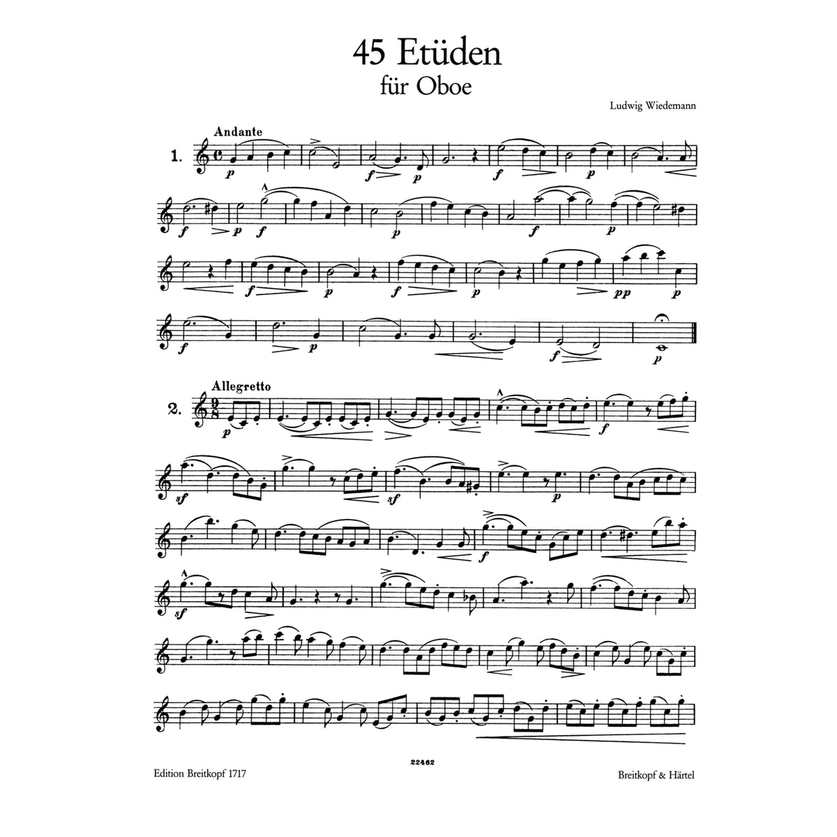 Wiedemann, 45 Etüden