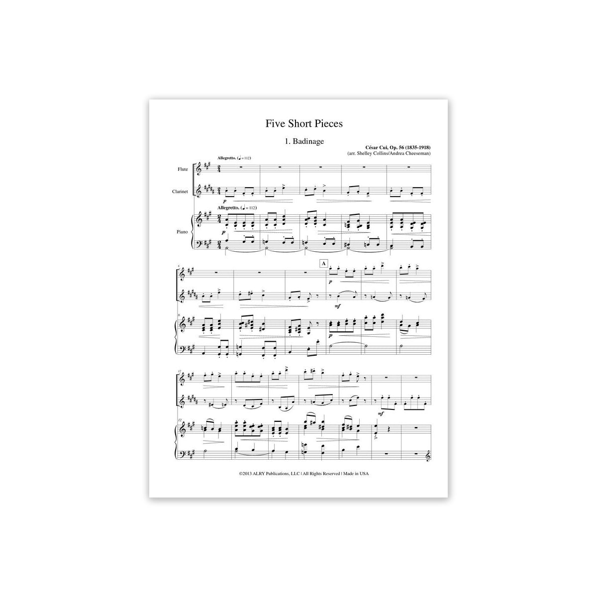 Cui, Five short pieces View 2