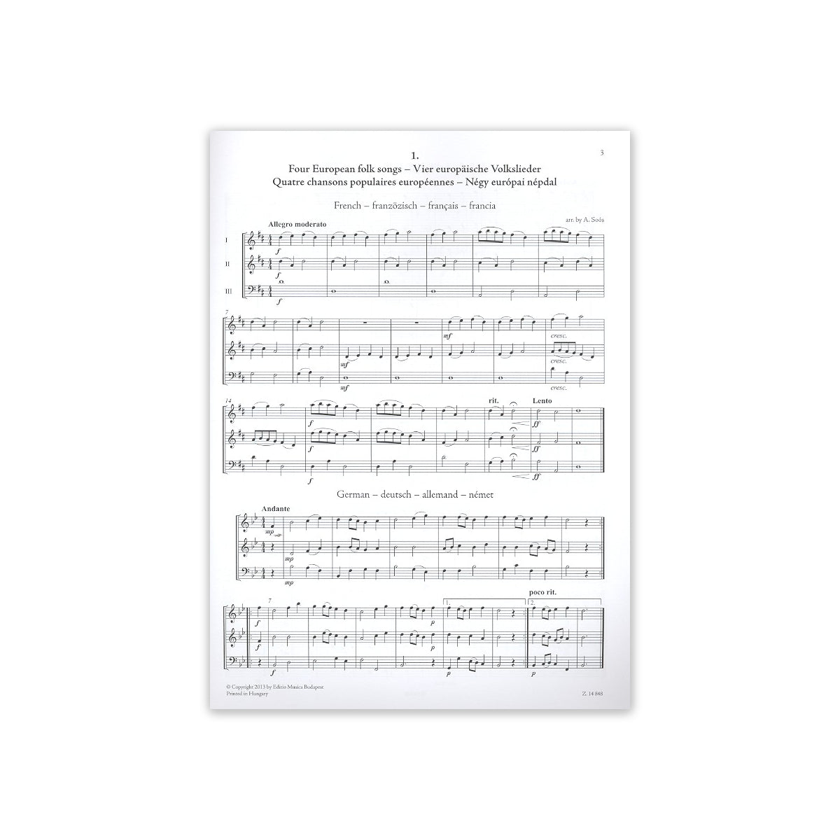 Ad libitum - Leichte Trios