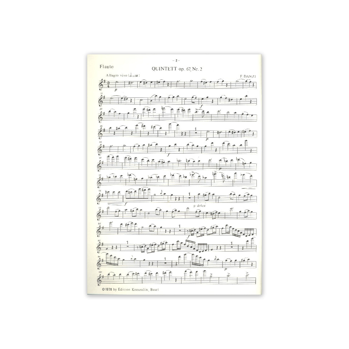 Danzi, Bläserquintett op.67 Nr.2 View 1