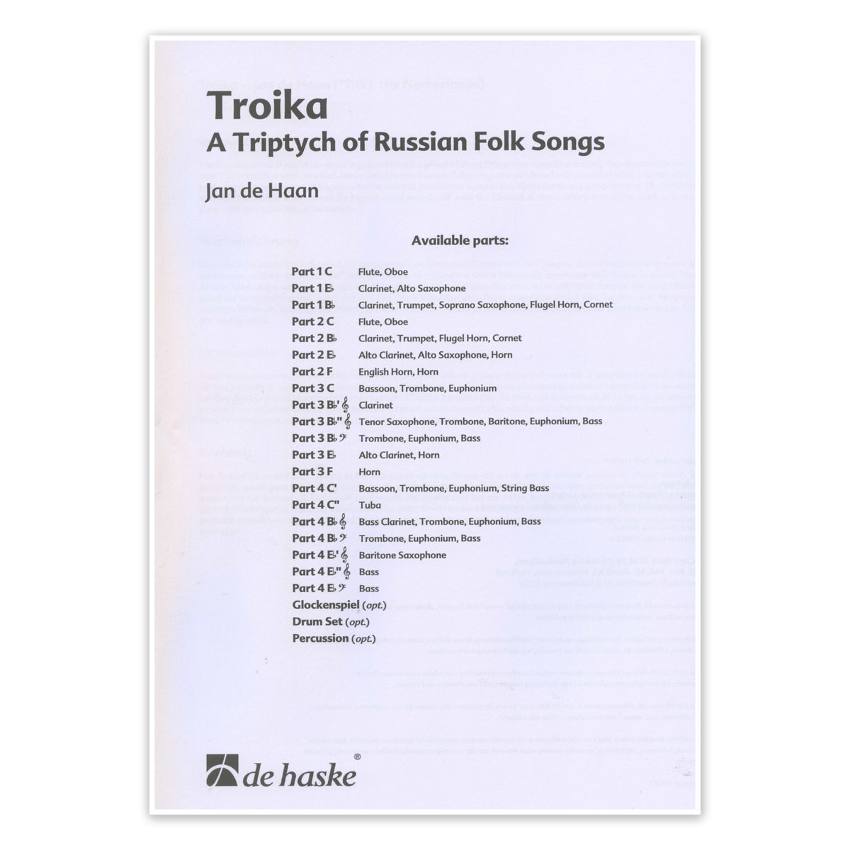 Troika - Russische Folksongs View 1