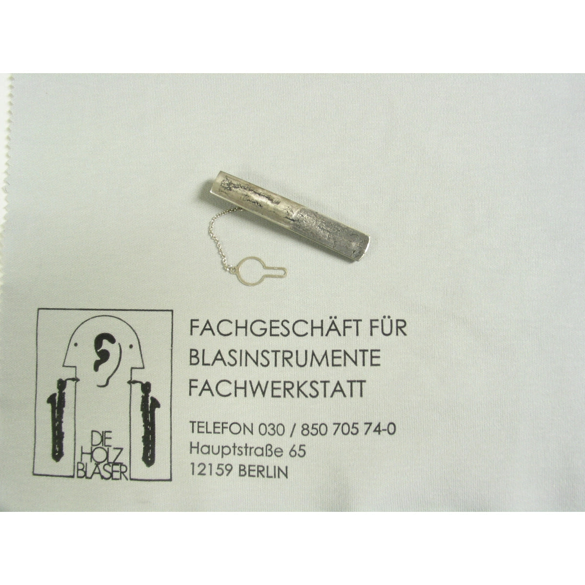 Krawattenklammer Klarinette Silber/Holz View 1
