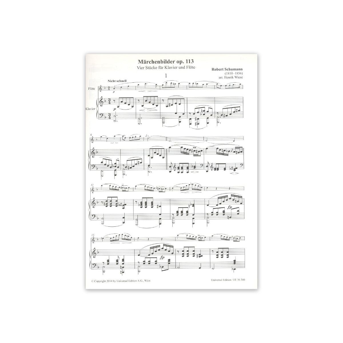 Schumann, Märchenbilder op.113 View 1