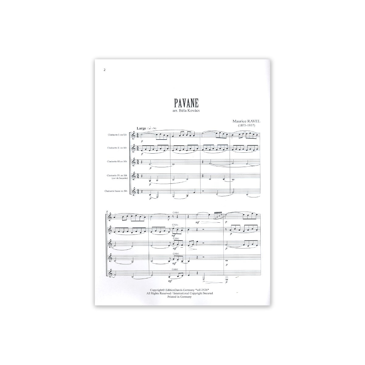 Ravel, Pavane View 1