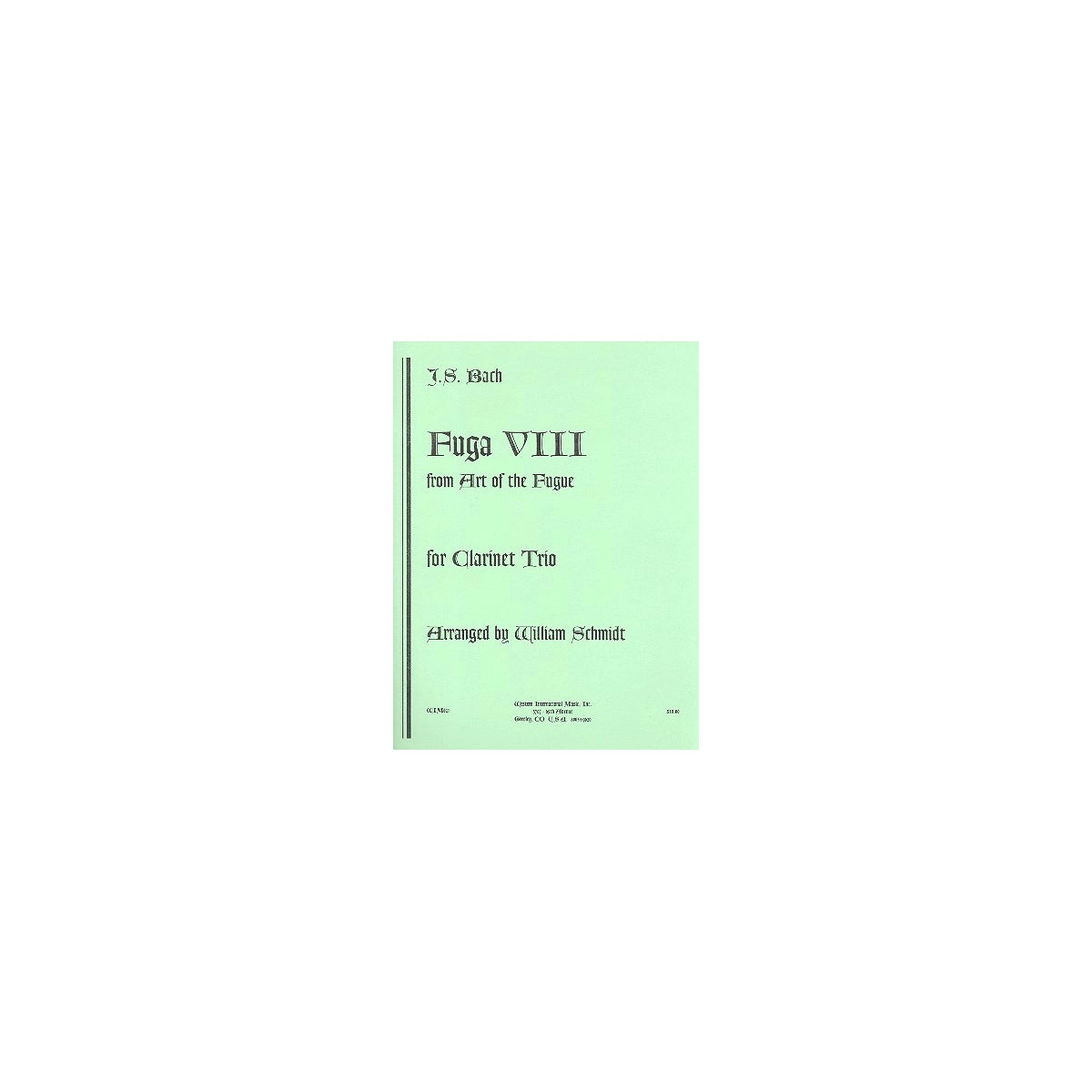 Bach, Fuge VIII View 1