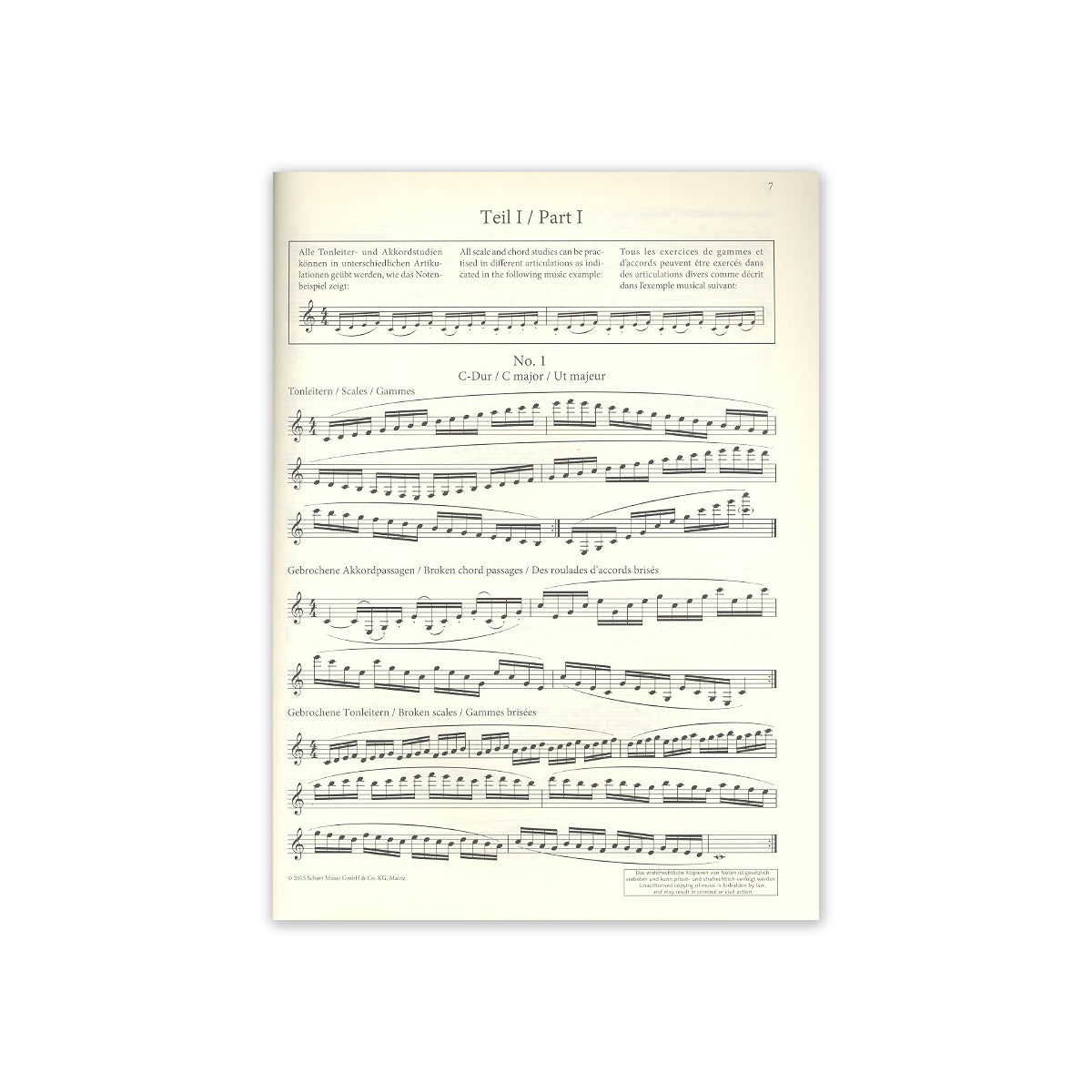 Baermann, Tägliche Übungen aus op.63