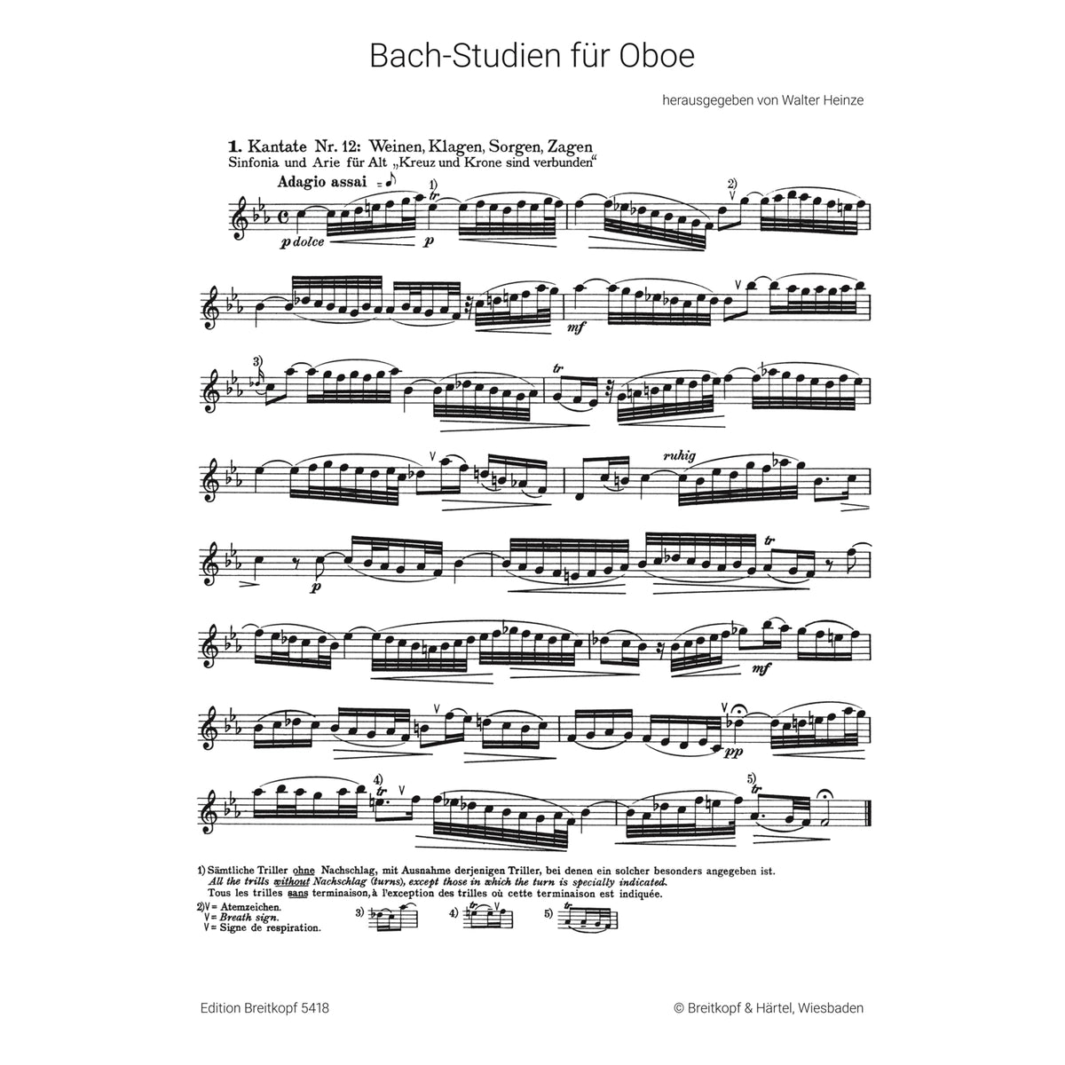 Bach- Studien Heft 1