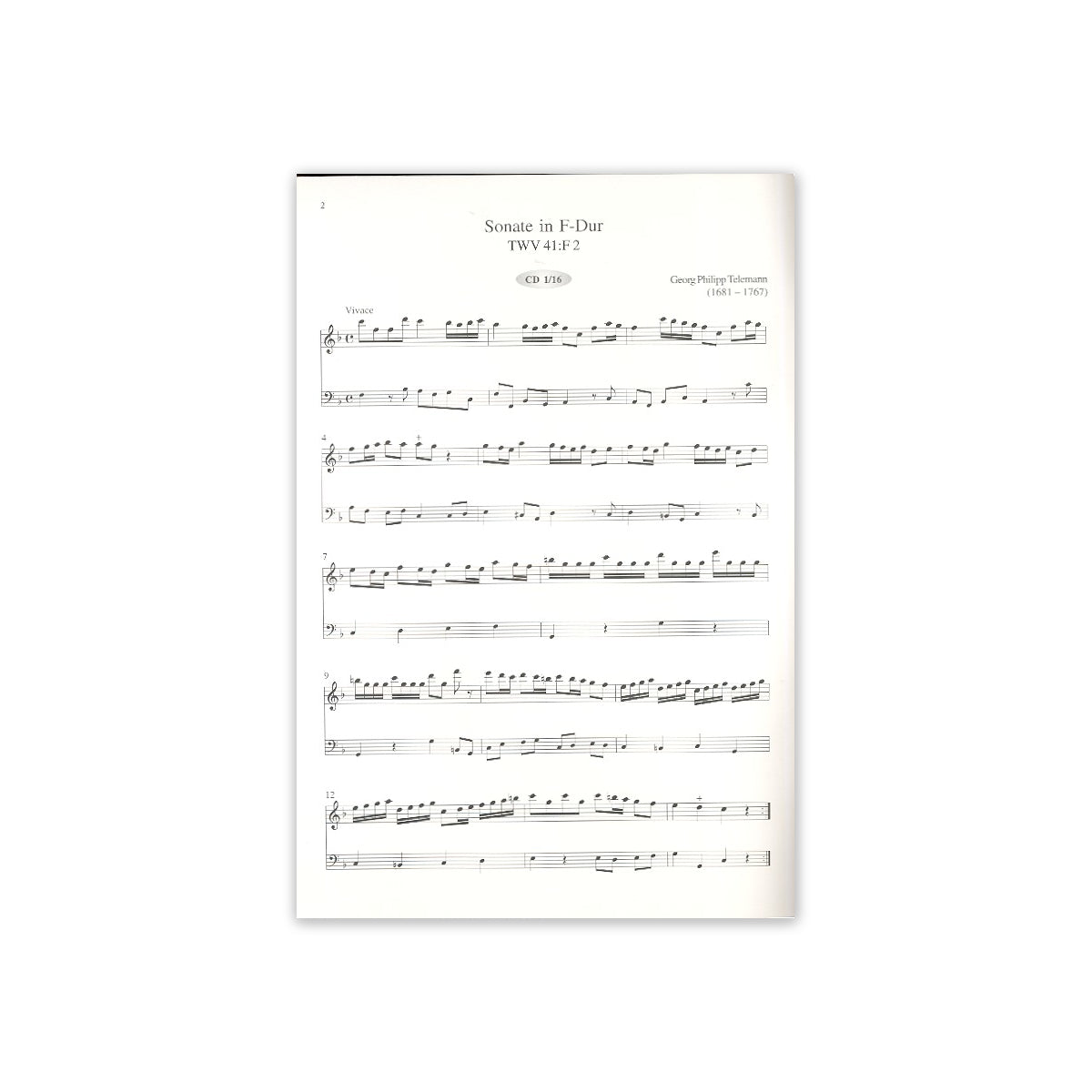 Telemann, Vier Sonaten aus "Der getreue Musik View 1