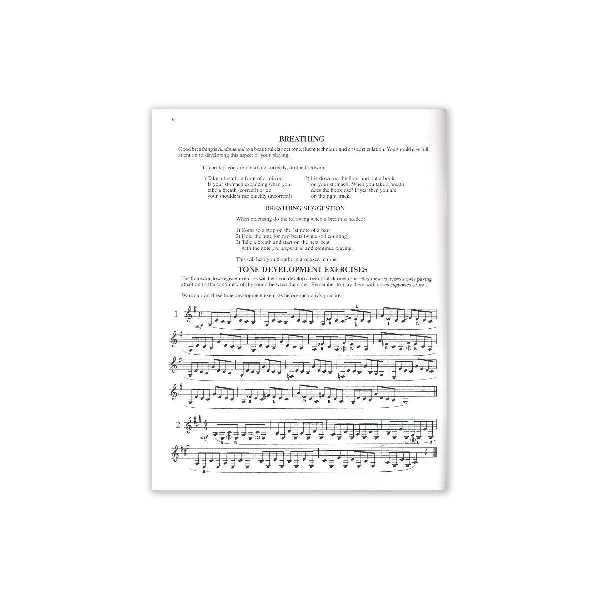 Clarinet Scales, Arpeggios & Exercises 1-8 View 1