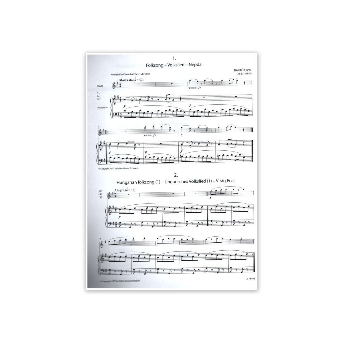 Bartok, 13 leichte Stücke View 2